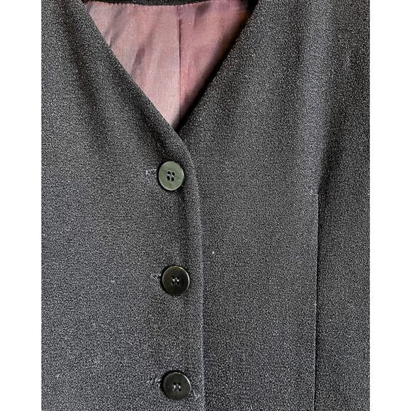 Vintage Talbots Navy Button-Front Sleeveless Dress – Size 4 - Picture 4 of 5